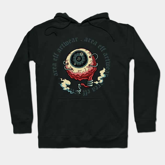 Biomech Eye - Area Eff Artwear Hoodie by PABLO Creations